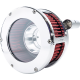 Feuling Parts BA Air Cleaner Kit - Chrome/Clear with Red Filter - '08-'17 Dyna/Softail/Touring - 1010-3316 5458