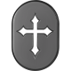 Figurati Designs Antenna Cover - Left Rear Fender - Cross - Black - 1405-0340  FD41-AC-BLK-LT