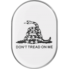 Figurati Designs Antenna Cover - Left Rear Fender - Don't Tread On Me - Chrome - 1405-0336  FD40-AC-SS-LT