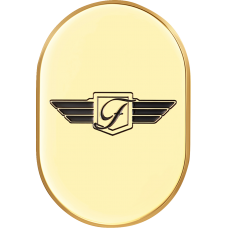 Figurati Designs Antenna Cover - Left Rear Fender - FD Logo - Gold - 1405-0319  FD-01-AC-GLD-LT