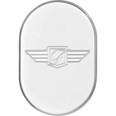 Figurati Designs Antenna Cover - Left Rear Fender - FD Logo - Polished Stainless Steel - 1405-0315  FD-01-AC-SS-LT