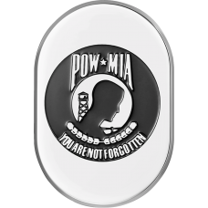 Figurati Designs Antenna Cover - Left Rear Fender - POW-MIA - Chrome - 1405-0342  FD50-AC-SS-LT