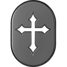 Figurati Designs Antenna Cover - Right Rear Fender - Cross - Black - 1405-0341  FD41-AC-BLK-RT