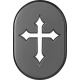 Figurati Designs Antenna Cover - Right Rear Fender - Cross - Black - 1405-0341  FD41-AC-BLK-RT