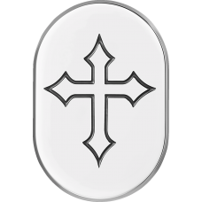Figurati Designs Antenna Cover - Right Rear Fender - Cross - Chrome - 1405-0338  FD41-AC-SS-RT