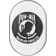 Figurati Designs Antenna Cover - Right Rear Fender - POW-MIA -Chrome - 1405-0343  FD50-AC-SS-RT