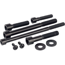 Figurati Designs Bolt Kit - Engine - Titanium/Black - M8 - 2401-1712  FD100-M8-TBOLT-BLK
