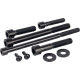Figurati Designs Bolt Kit - Engine - Titanium/Black - M8 - 2401-1712  FD100-M8-TBOLT-BLK