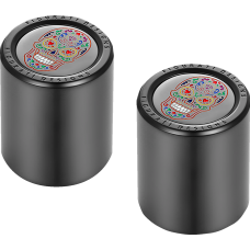 Figurati Designs Docking Cover - Short - Black - Sugar Skull - 3550-0432  FD30-DC-25-30-BLK