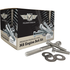 Figurati Designs Engine Bolt Kit - Polished - M8 - 2401-1629  FD100-M8 BOLT-SS
