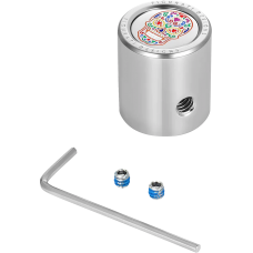 Figurati Designs Heel-Toe Shifter Cover - Sugar Skull - Stainless Steel - 1602-1559  FD30-HTSC-SS