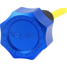 Figurati Designs Performance Magnetic Oil Dipstick - Knurled - Blue - '07-'16 Touring/Trike - 0710-0311  FDP01-TCSM-B