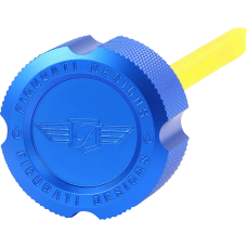 Figurati Designs Performance Magnetic Oil Dipstick - Knurled - Blue - M8 Touring/Trike - 0710-0303  FDP01-M8KN-B
