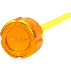 Figurati Designs Performance Magnetic Oil Dipstick - Knurled - Gold - M8 Touring/Trike - 0710-0301  FDP01-M8KN-G