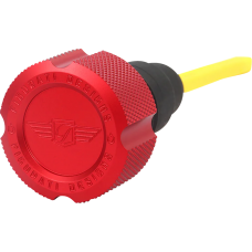 Figurati Designs Performance Magnetic Oil Dipstick - Knurled - Red - '07-'16 Touring/Trike - 0710-0307  FDP01-TCKN-R