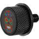 Figurati Designs Seat Mounting Knob - Black - Sugar Skull - 0820-0247  FD30-SEAT-SCREW-BLK