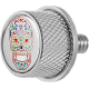Figurati Designs Seat Mounting Knob - Stainless Steel - Sugar Skull - 0820-0246  FD30-SEAT-SCREW-SS