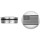 Figurati Designs Swing Arm Covers - Contrast Cut - Silver - 1303-0381  FD26R-AF-CC-SS