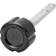 Figurati Designs Transmission Oil Dipstick - Magnetic - Knurled - Black - Twin Cam - 1105-0273  FD01-MAGTD-KN-BLK