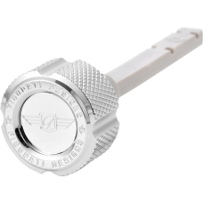 Figurati Designs Transmission Oil Dipstick - Magnetic - Silver - Twin Cam - 1105-0272  FD01-MAGTD-KN-SS