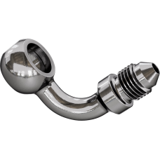 Goodridge Banjo Adaptor - 3/8" / M10 Bolt - 90° - Stainless Steel - 1742-0720  P599-03C