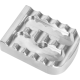 Joker Machine Brake Pedal Cover - Silver - Serrated - 1610-0716  08-650-1