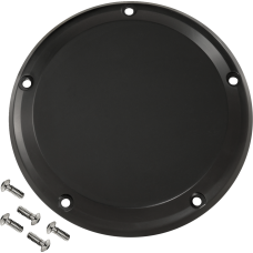 Joker Machine Derby Cover - 5 Hole - Smooth - Black - M8 Softail - 1107-0738  06-966-1