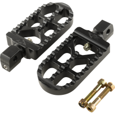 Joker Machine Serrated Footpegs - Black - Long - 1620-2651  08-56-8B