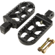 Joker Machine Serrated Footpegs - Black - Long - 1620-2651  08-56-8B
