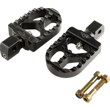 Joker Machine Serrated Footpegs - Black - Short - 1620-2653  08-57-8B