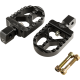 Joker Machine Serrated Footpegs - Black - Short - 1620-2653  08-57-8B