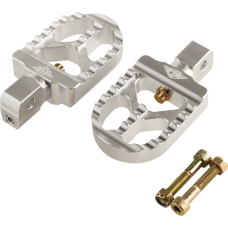 Joker Machine Serrated Footpegs - Silver- Short - 1620-2652  08-57-8