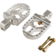 Joker Machine Serrated Footpegs - Silver- Short - 1620-2652  08-57-8