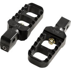 Joker Machine Serrated Stubby Footpegs - Black - Indian - 1620-2659  08-642-8B