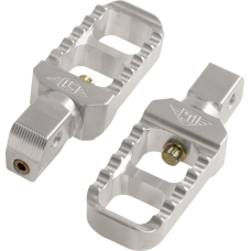 Joker Machine Serrated Stubby Footpegs - Silver - Indian - 1620-2658  08-642-8