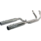 Khrome Werks 2-into-2 Dominator Exhaust System with 4-1/2" Mufflers - Chrome with Race Tip - M8  - 1800-2713 200120
