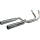 Khrome Werks 2-into-2 Dominator Exhaust System with 4-1/2" Mufflers - Chrome with Race Tip - Twin Cam - 1800-2716 200140