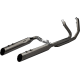 Khrome Werks 2-into-2 Dominator Exhaust System with 4-1/2" Mufflers - Eclipse® with Edge Tip - M8  - 1800-2711 201525