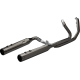 Khrome Werks 2-into-2 Dominator Exhaust System with 4-1/2" Mufflers - Eclipse® with Klassic Tip - M8  - 1800-2712 201500