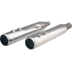 Khrome Werks 4-1/2" HP-Plus® Slip-On Mufflers with Race Tip - Chrome - Twin Cam - 1801-1828 202915