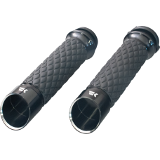 Khrome Werks Edge Grips - Custom Contour - Diamond - Black - 0630-3309 500310