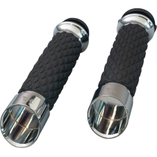 Khrome Werks Edge Grips - Custom Contour - Diamond - Chrome - 0630-3308 500315