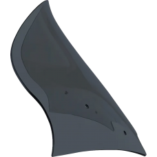 Klock Werks Flare Windshield - 12" - Dark Smoke - FLTR - 2310-0848  KWW-01-0705-DS