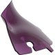 Klock Werks Kolor Flare Sport Windshield - 4" - Purple - FLH - 2310-0800  KWW-01-0680