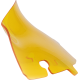 Klock Werks Kolor Flare Sport Windshield - 4" - Yellow - FLH - 2310-0796  KWW-01-0676