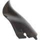 Klock Werks Kolor Flare Sport Windshield - 6-1/2" - Bronze - FLH - 2310-0808  KWW-01-0688