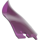 Klock Werks Kolor Flare Sport Windshield - 6-1/2" - Purple - FLH - 2310-0807  KWW-01-0687