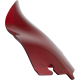 Klock Werks Kolor Flare Sport Windshield - 6-1/2" - Red - FLH - 2310-0804  KWW-01-0684