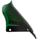 Klock Werks Kolor Flare Sport Windshield - 8" - Green - FXLRST - 2310-0842  KWW-02-0632