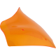 Klock Werks Kolor Flare Sport Windshield - 8" - Orange - FLTR - 2310-0926  KWW-01-0756